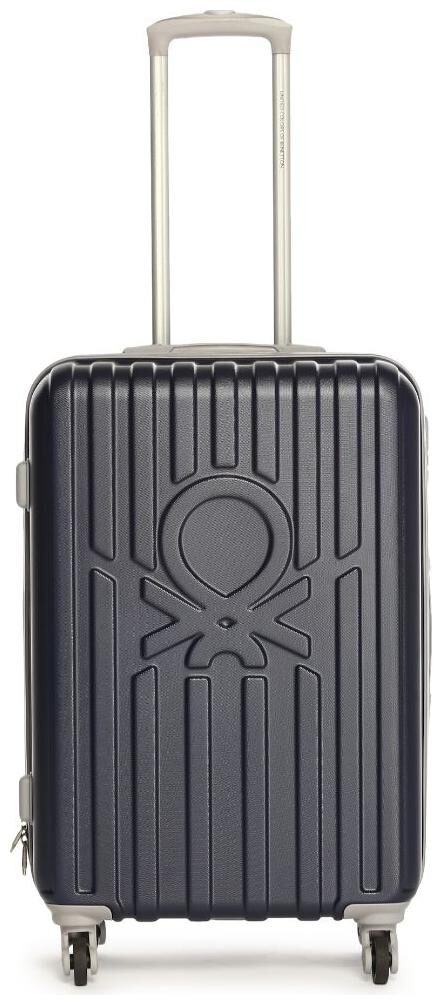 

United Colors Of Benetton Cabin Size Hard Luggage Bag ( Blue 4 Wheels )