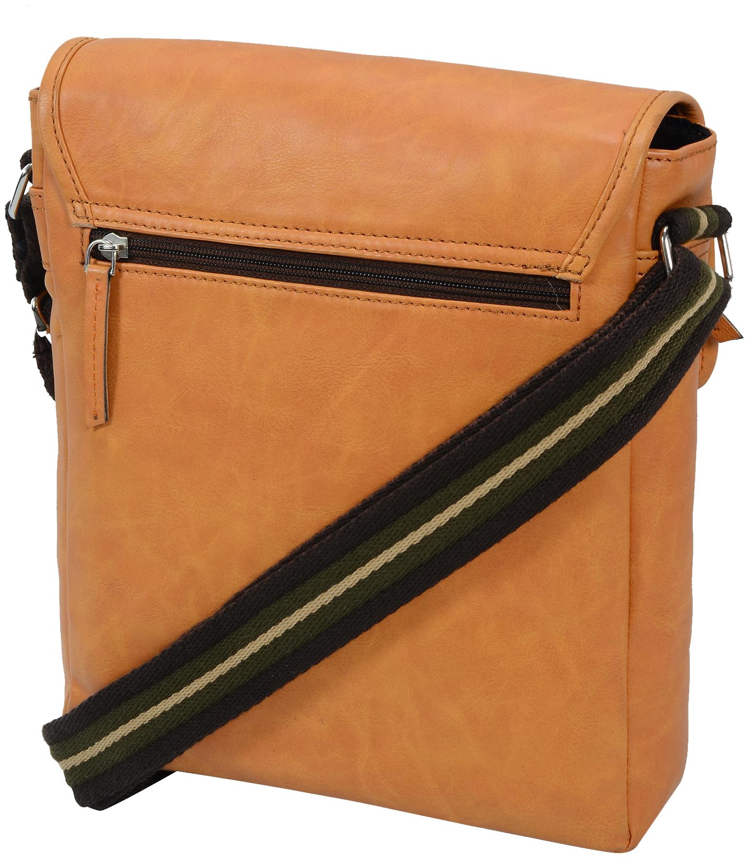 

Urbanity Casual Travel Men s Shoulder Messenger Sling Bag D Buckle Hook (Tan)