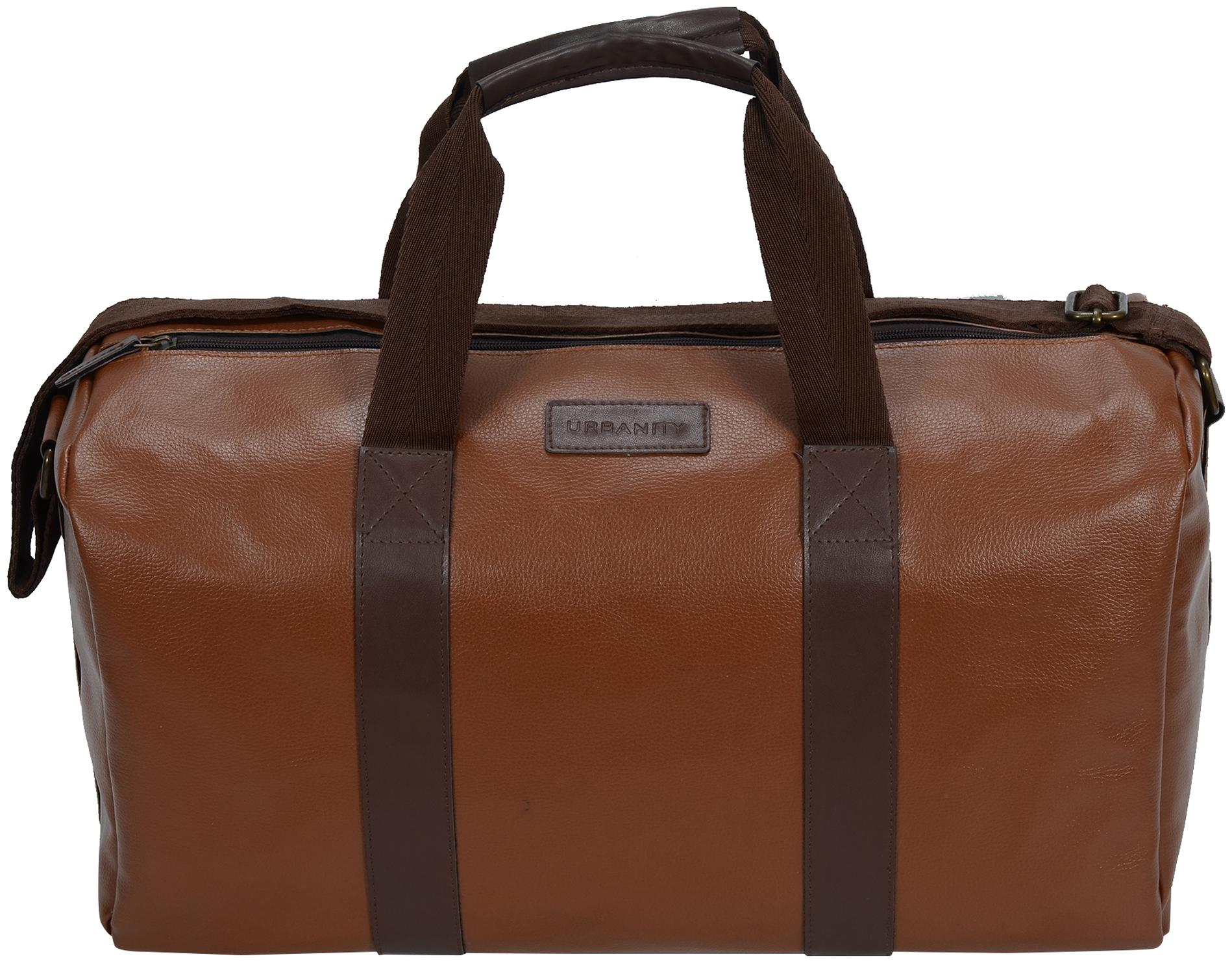 

URBANITY Leather Men Gym bag - Brown