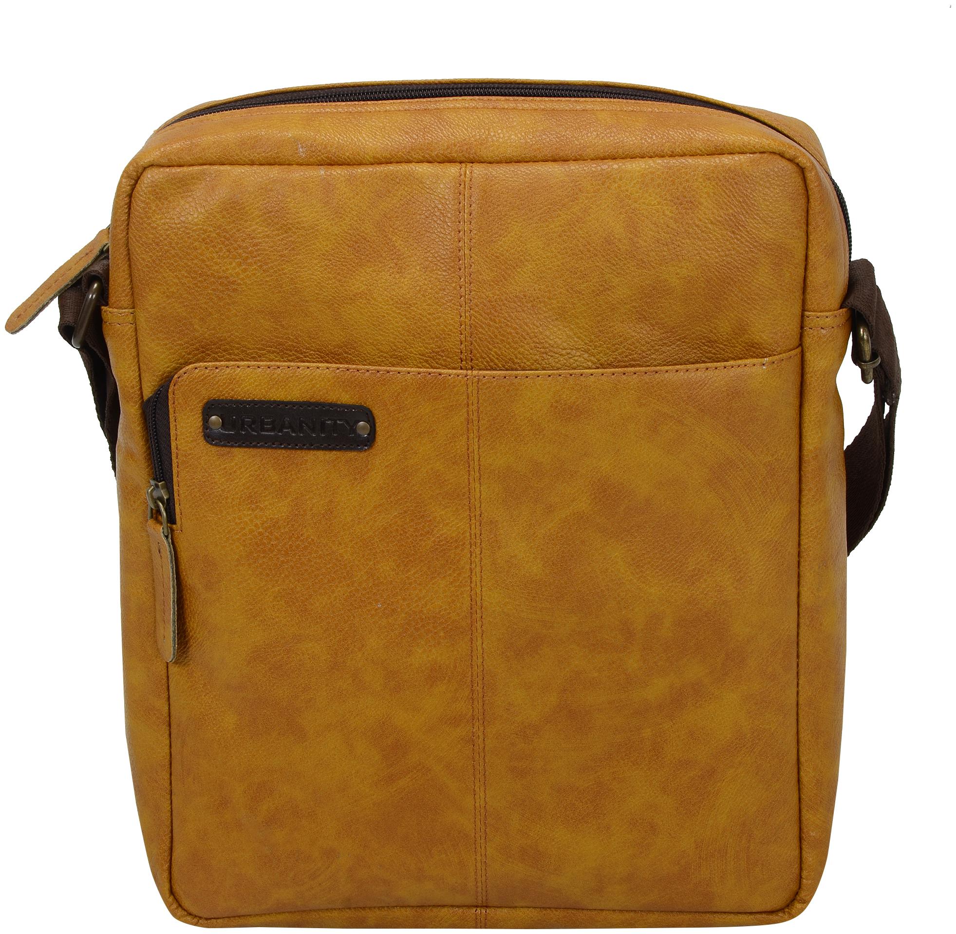 

Urbanity Tan Leather Sling Ipad and Messenger Bag