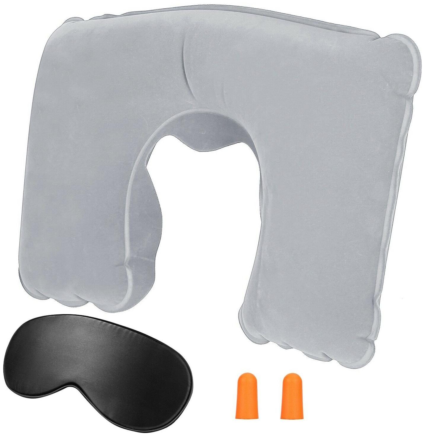 

US Air Inflatable Neck Pillow Cervical Support Head Rest Office Nap Car Cushion
