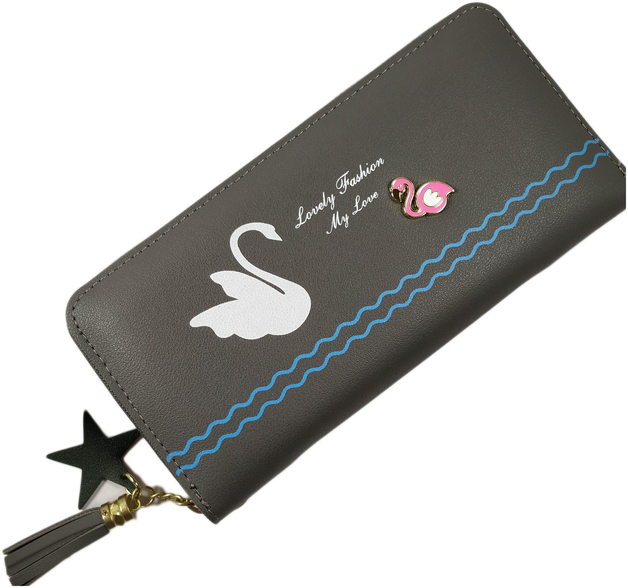 

Valerie Women Grey Leather Wallet