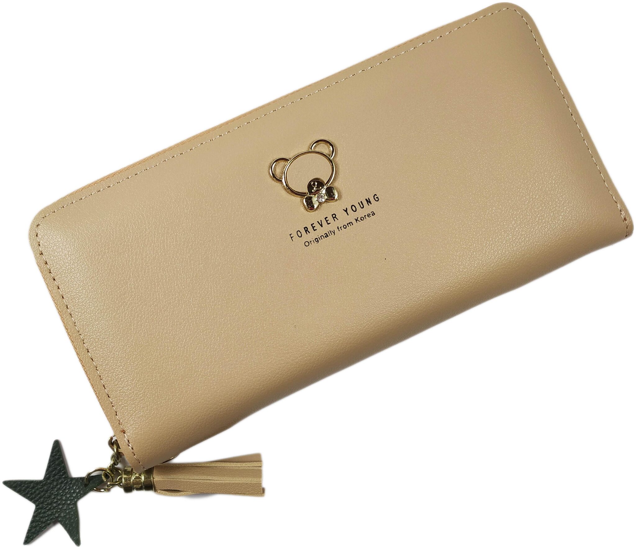 

Valerie Women Beige Leather Wallet