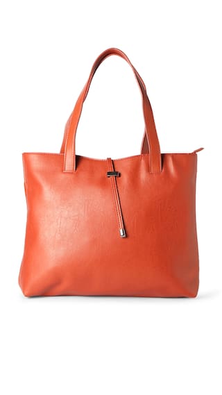Van Heusen Orange Leather Handbags Online At Low Prices In India Van Heusen Orange Leather Handbags