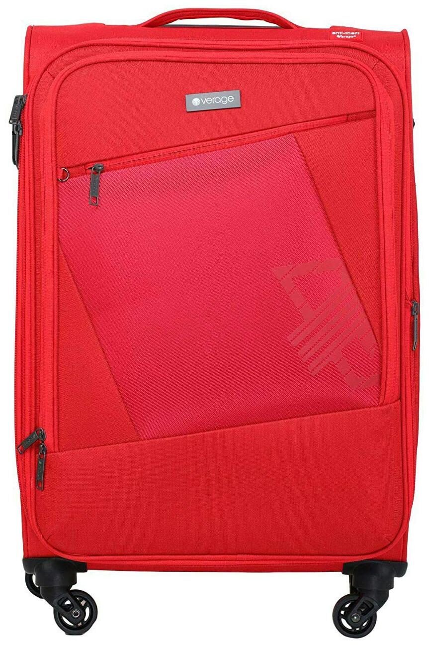 

Verage Falcon 9 Large Size Soft Luggage Bag ( Red 4 Wheels )