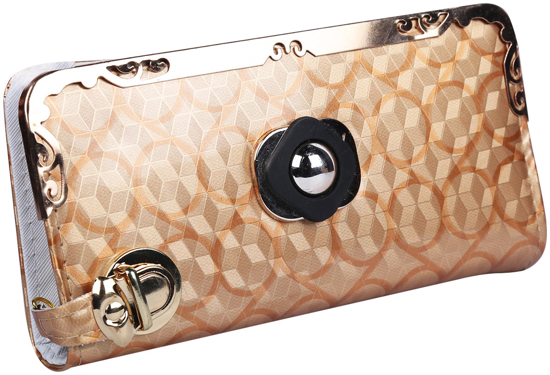 

VHPQ Women Gold Canvas Wallet