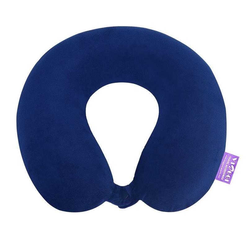 

VIAGGI U SHAPED MEMORY FOAM TRAVEL NECK PILLOW - NAVY BLUE