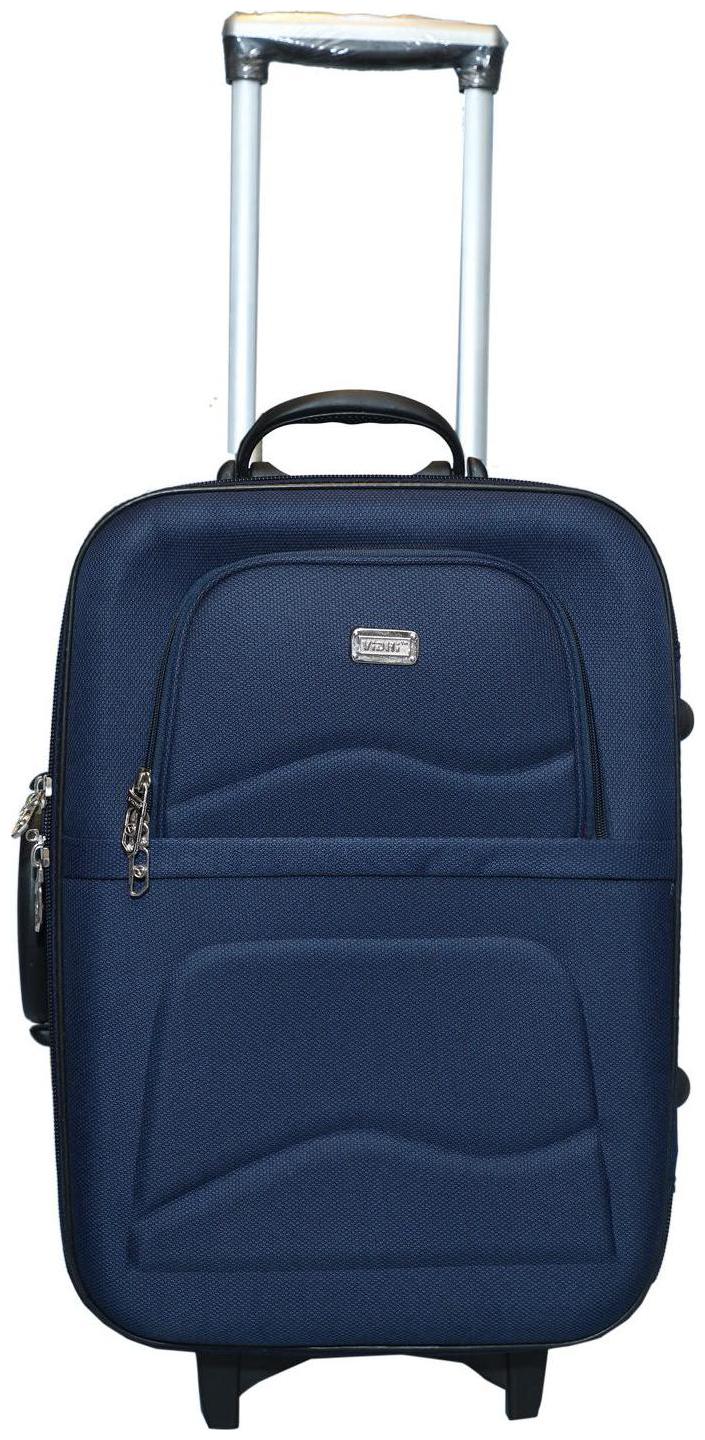 

Vidhi Cabin Size Soft Luggage Bag ( Blue 3 Wheels )