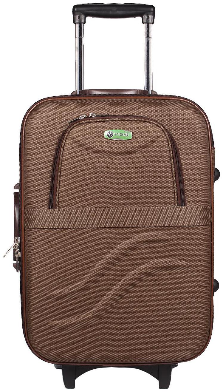 

Vidhi Cabin Size Soft Luggage Bag ( Brown 3 Wheels )