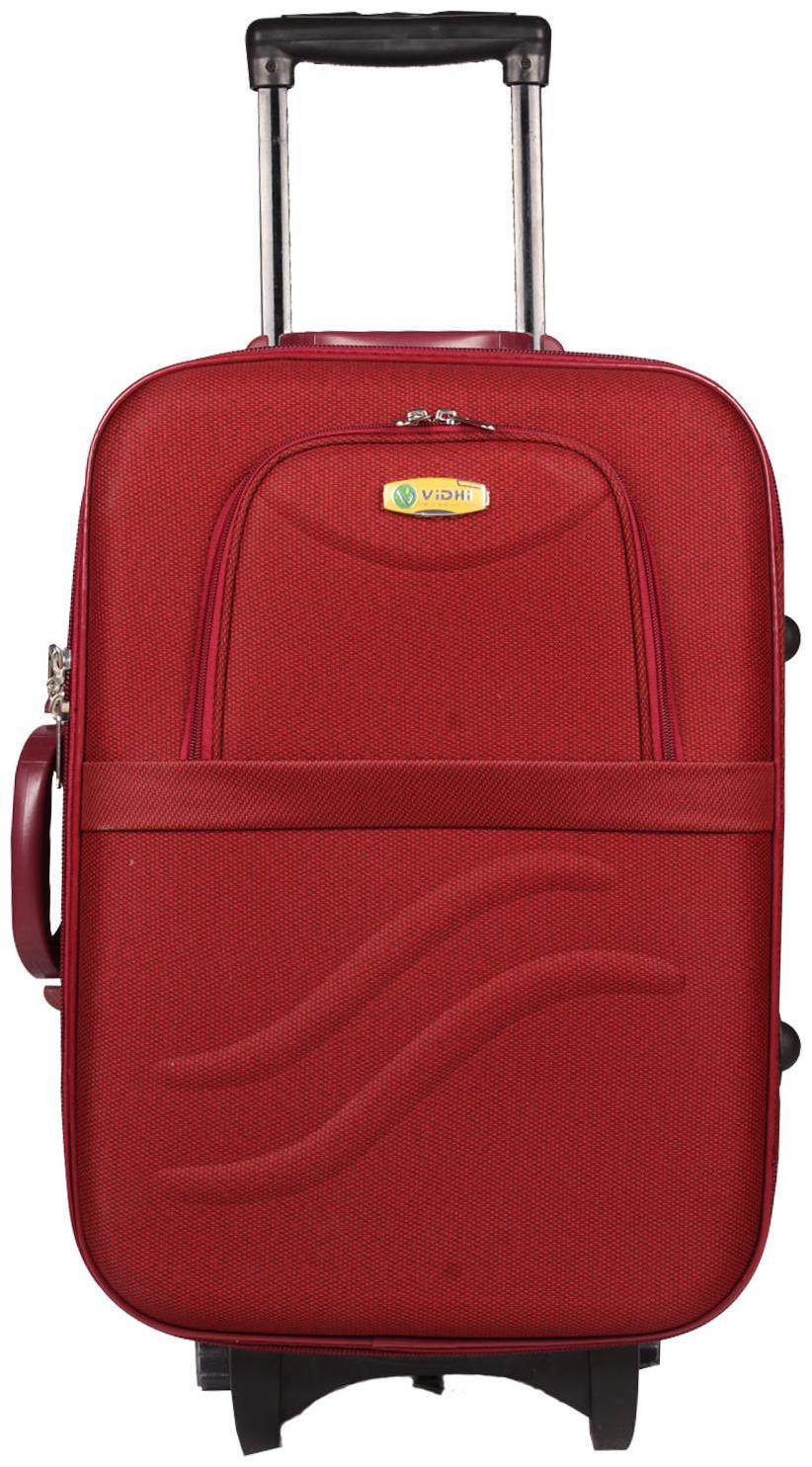 

Vidhi Medium Size Soft Luggage Bag ( Maroon 3 Wheels )