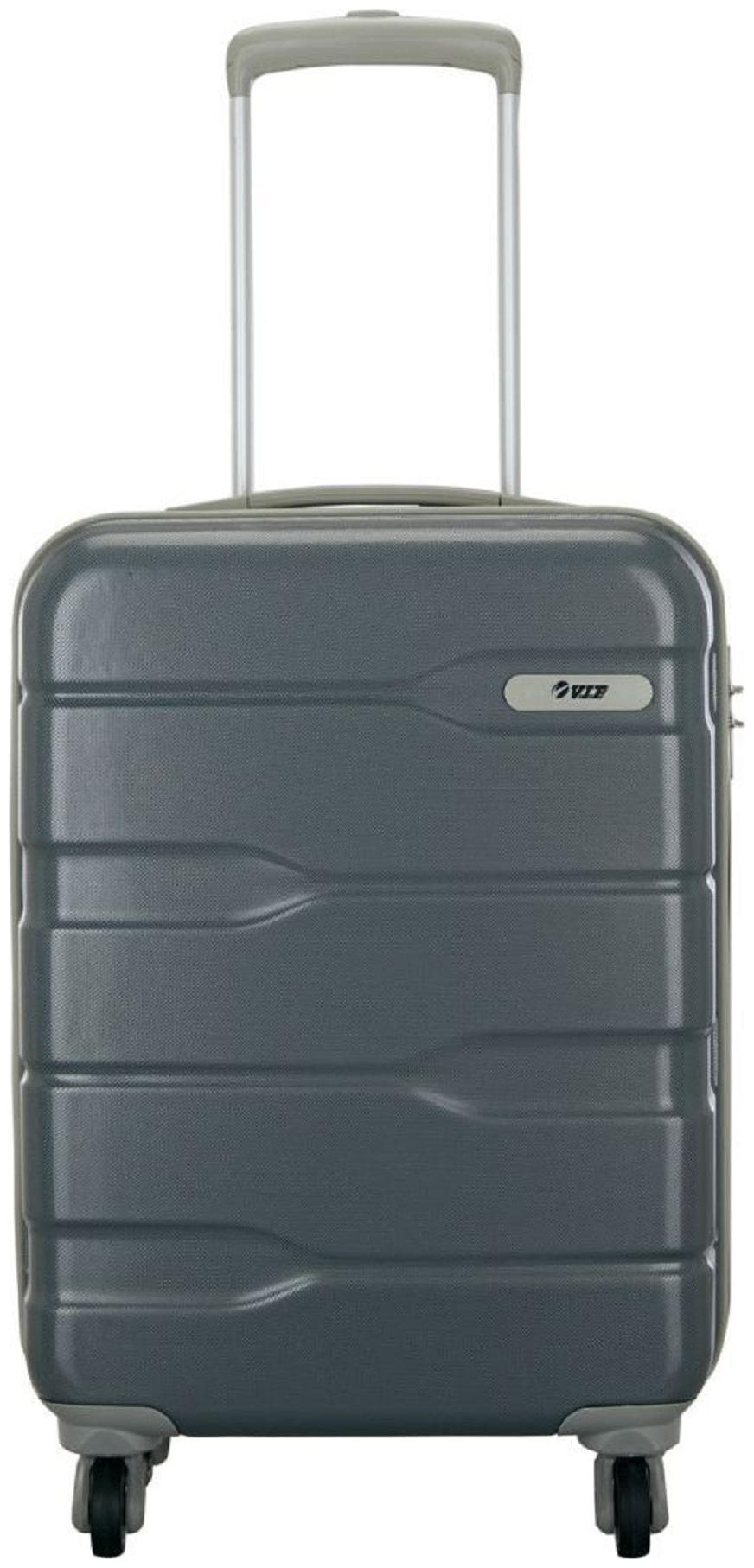 

VIP Cabin Size Hard Luggage Bag ( Grey 4 Wheels )