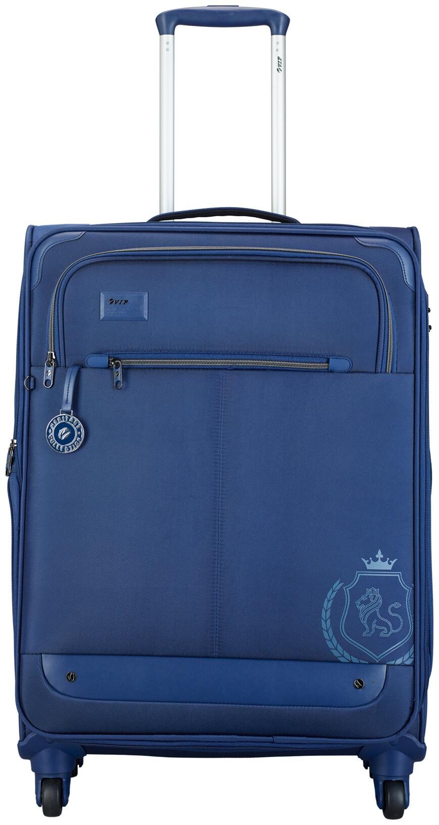 

VIP Medium Size Soft Luggage Bag ( Blue 4 Wheels )