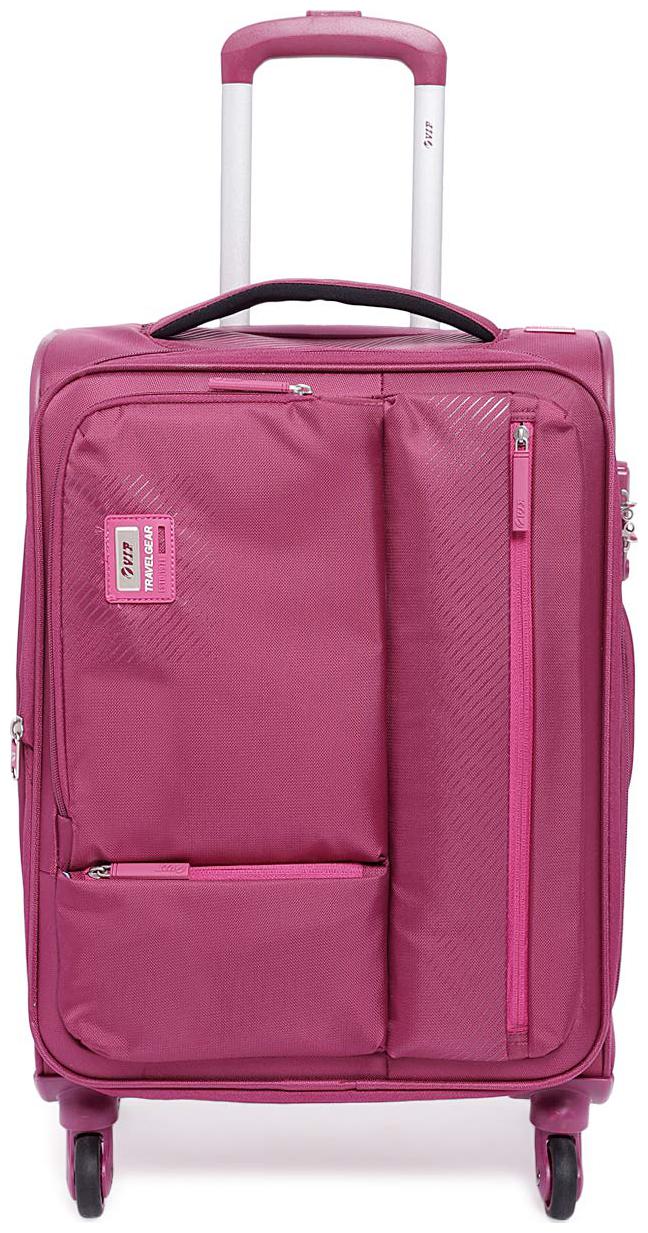 

VIP Cabin Size Soft Luggage Bag ( Red 4 Wheels )