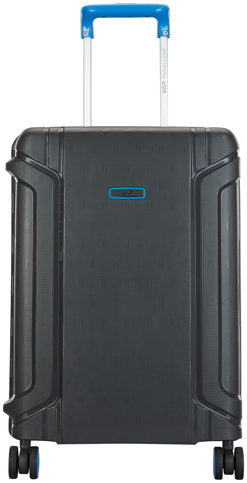 

VIP Cabin Size Hard Luggage Bag ( Grey 4 Wheels )