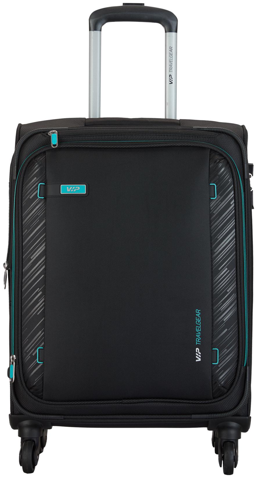 

VIP Cabin Size Soft Luggage Bag ( Black 4 Wheels )