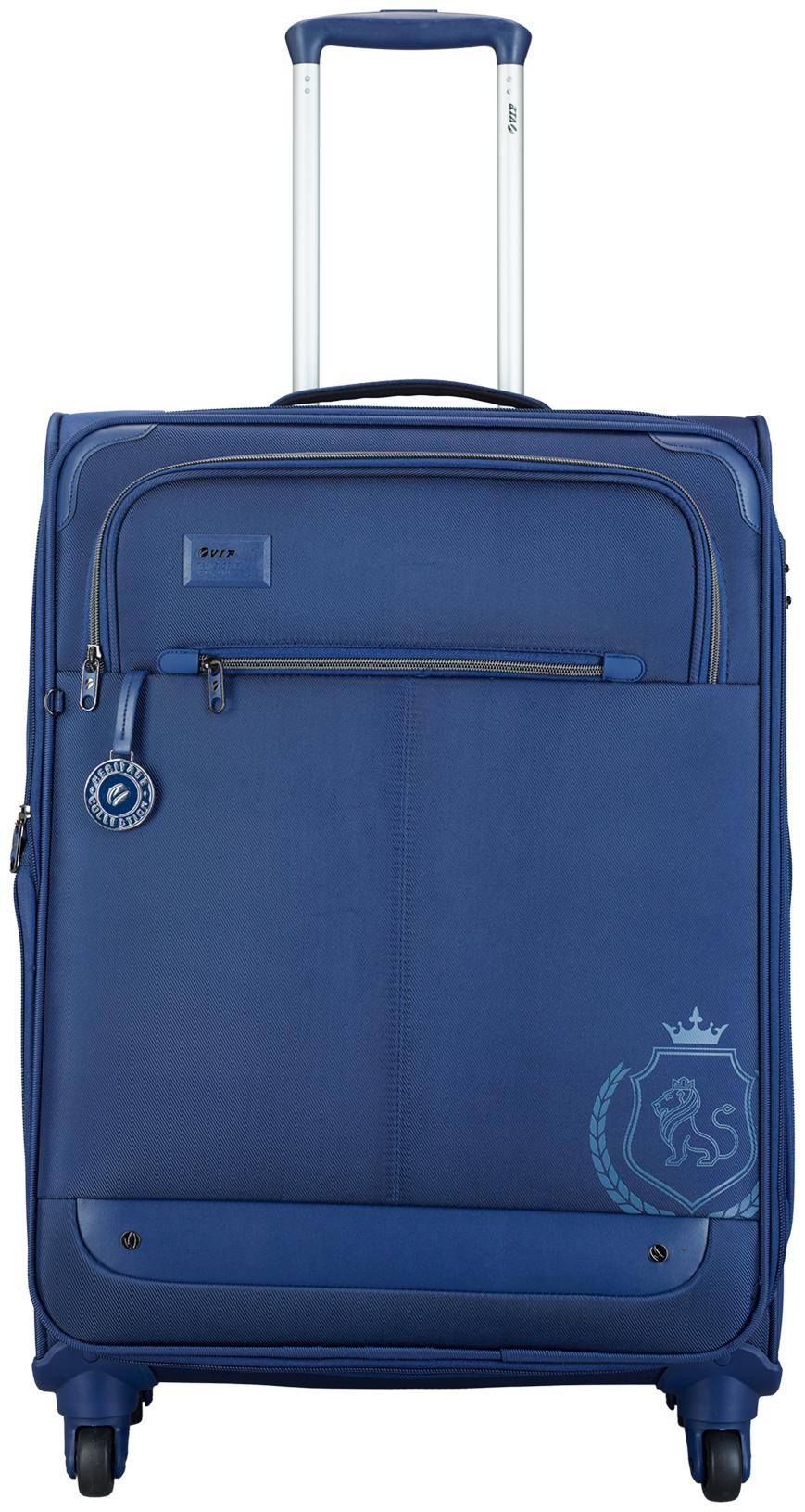 

VIP Medium Size Soft Luggage Bag ( Blue 4 Wheels )
