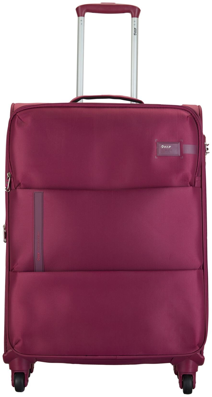 

VIP Medium Size Soft Luggage Bag ( Pink 4 Wheels )