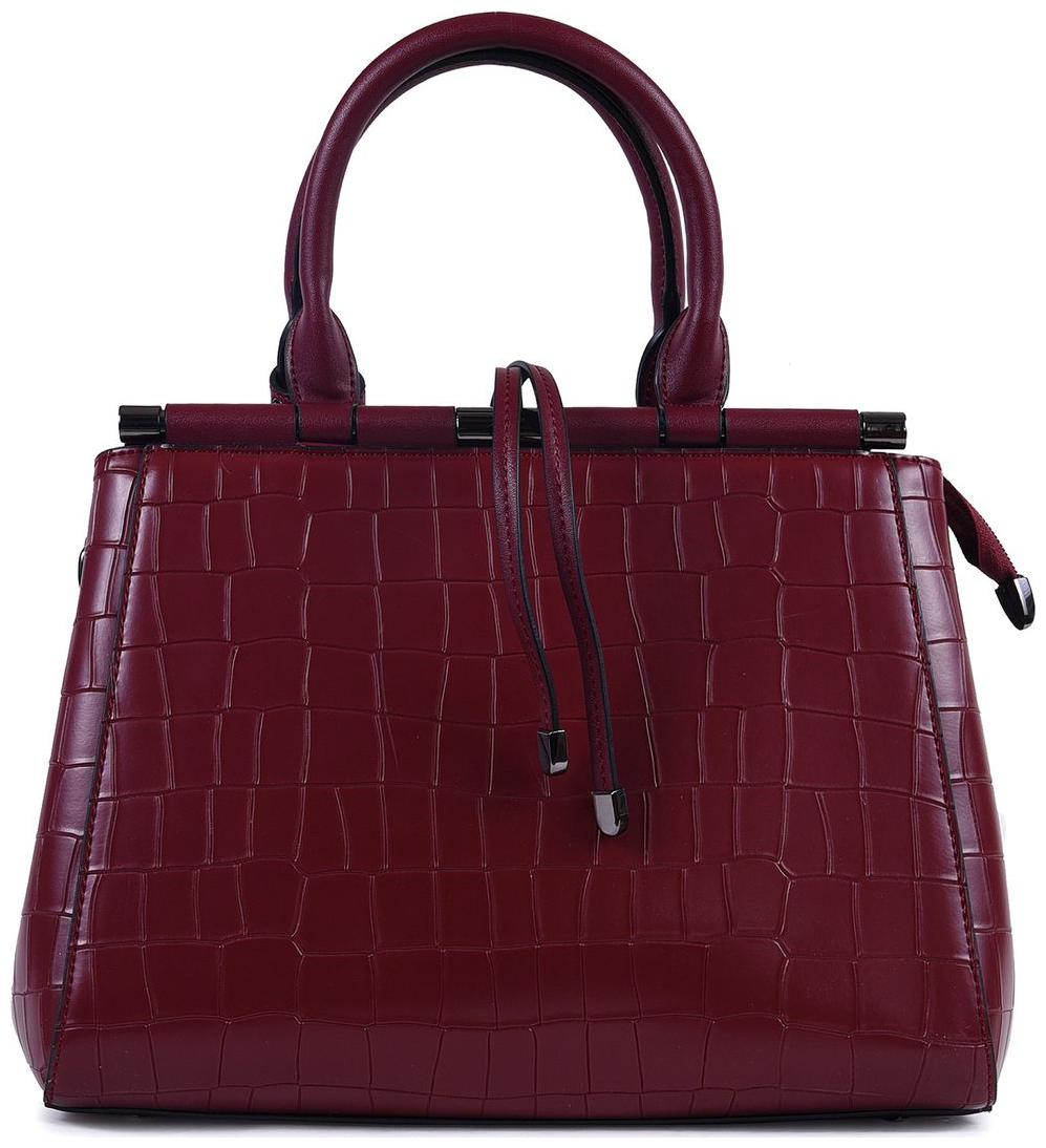 

Vogice Maroon Faux Leather Handheld Bag