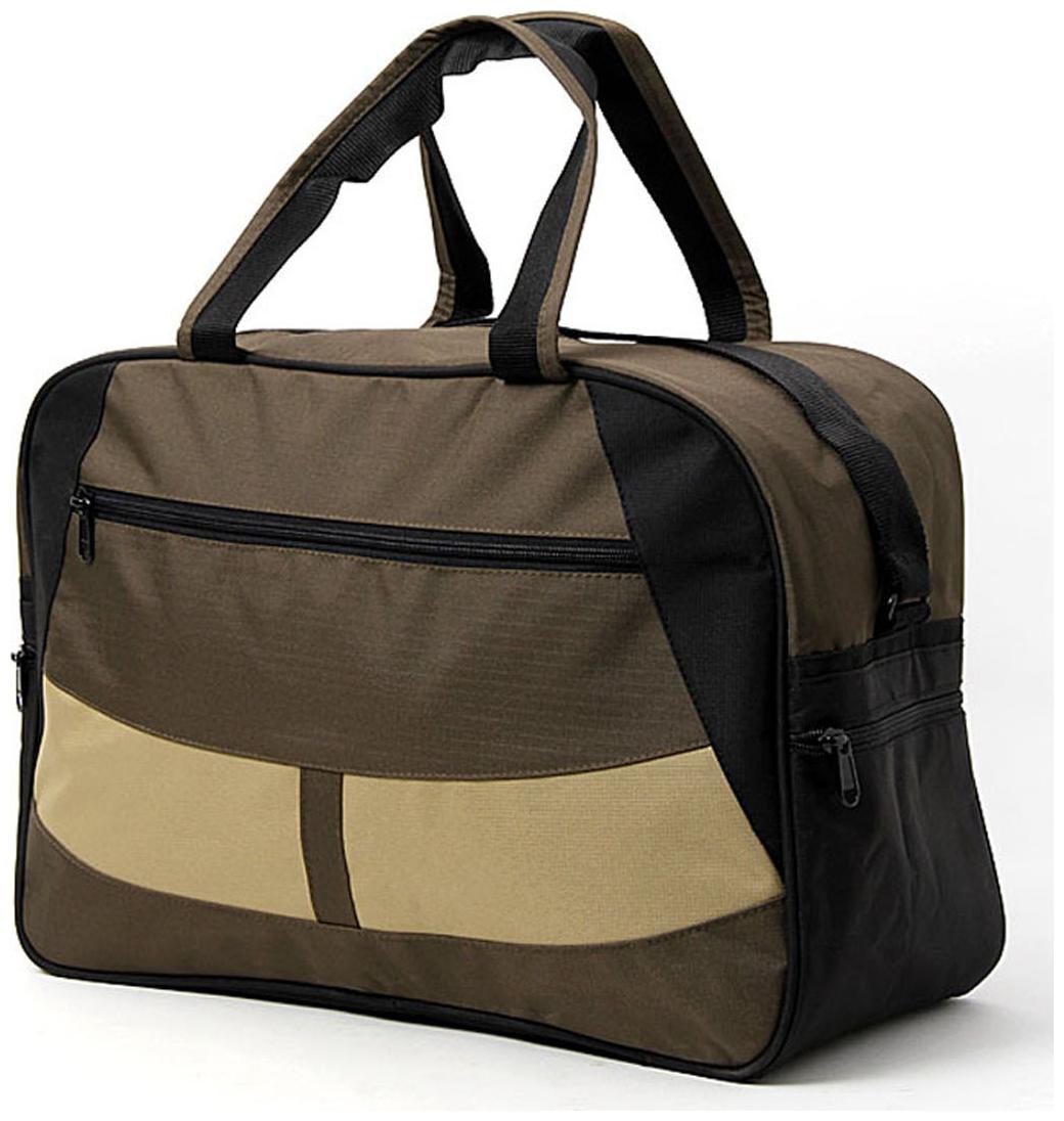 

Walletsnbags Black And Brown Travel Bag