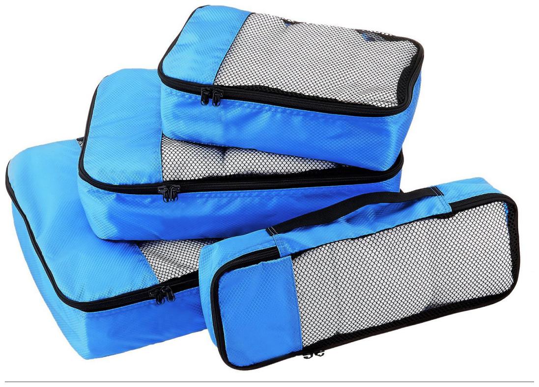 

Walletsnbags Packing Cubes Set Of 4 (Small medium Large Slim)
