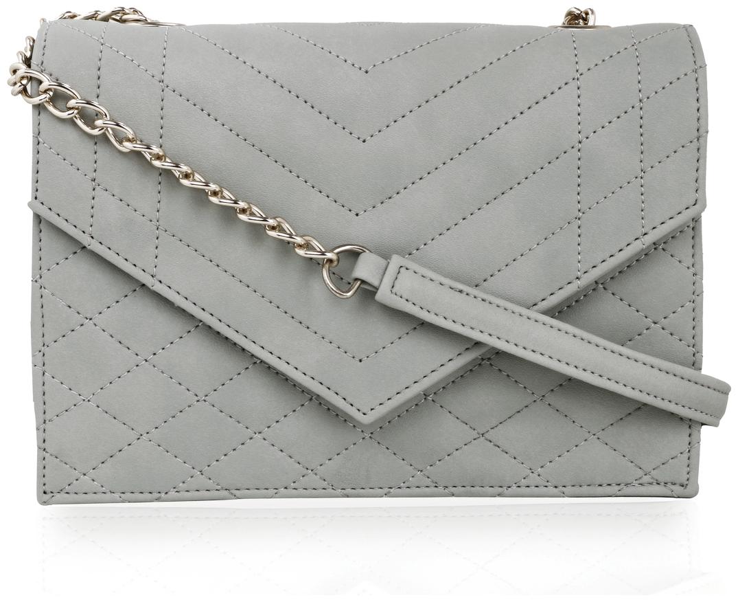 

Wenz Grey Faux Leather Textured Sling Bag