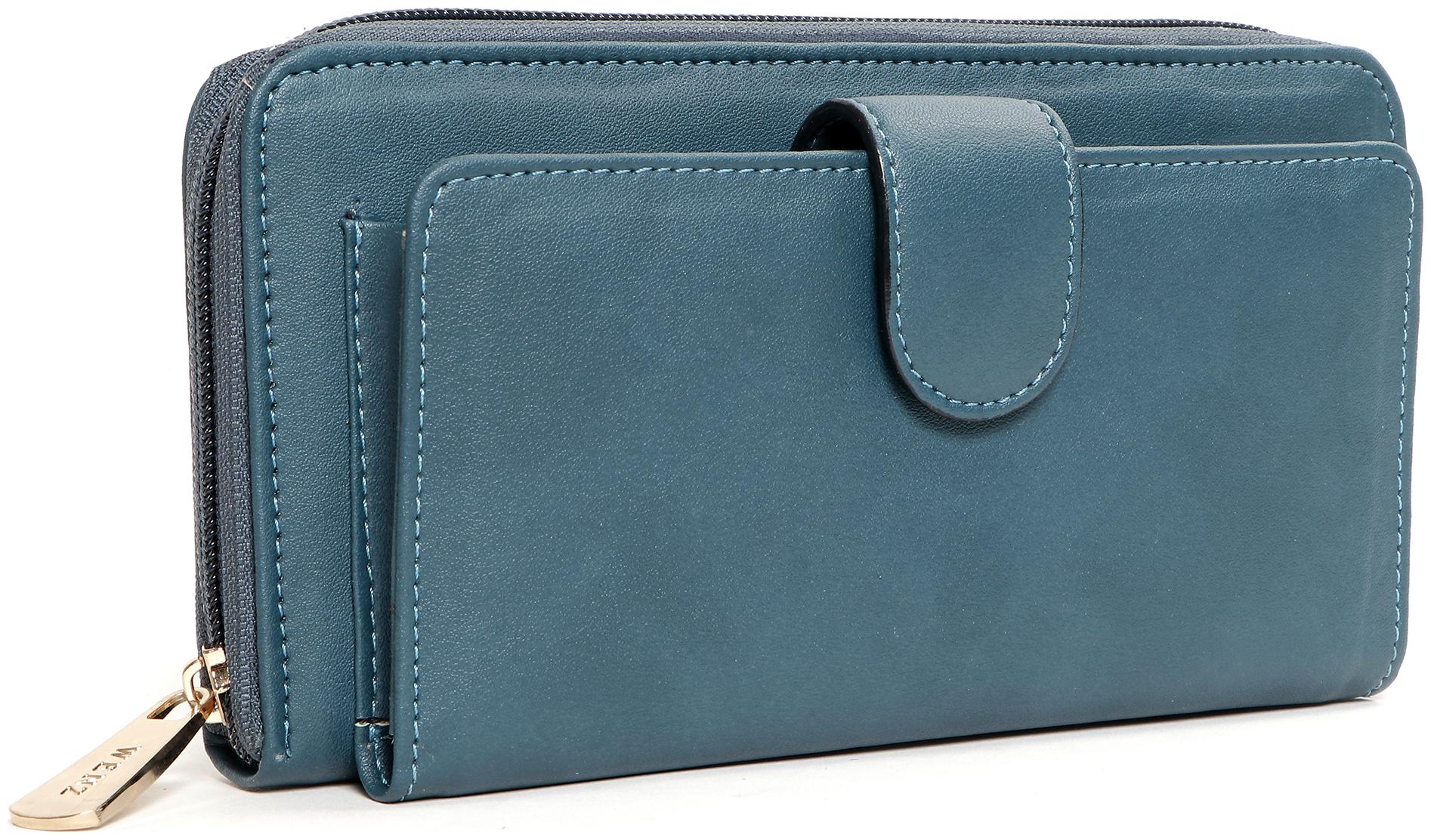 

Wenz Women Blue Synthetic Leather Wallet