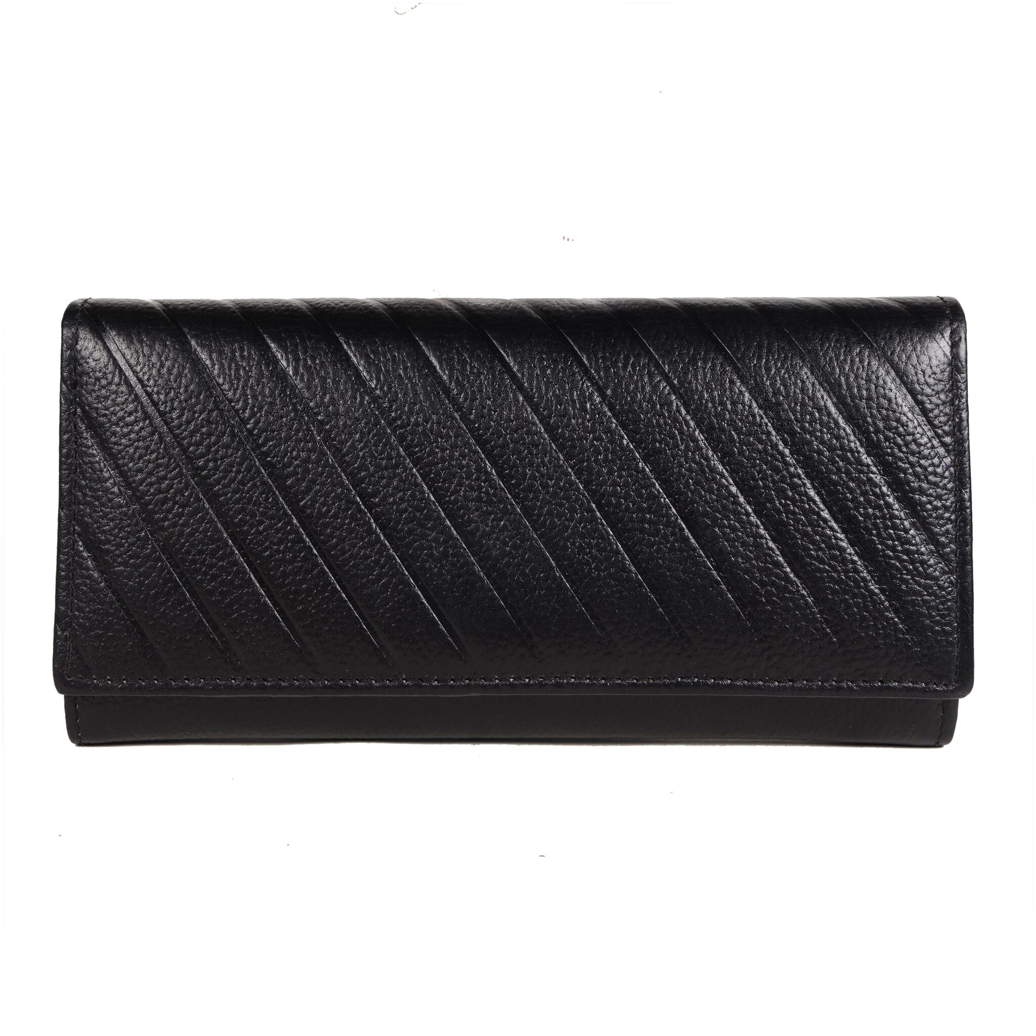 

Wenz Women Black Leather Wallet