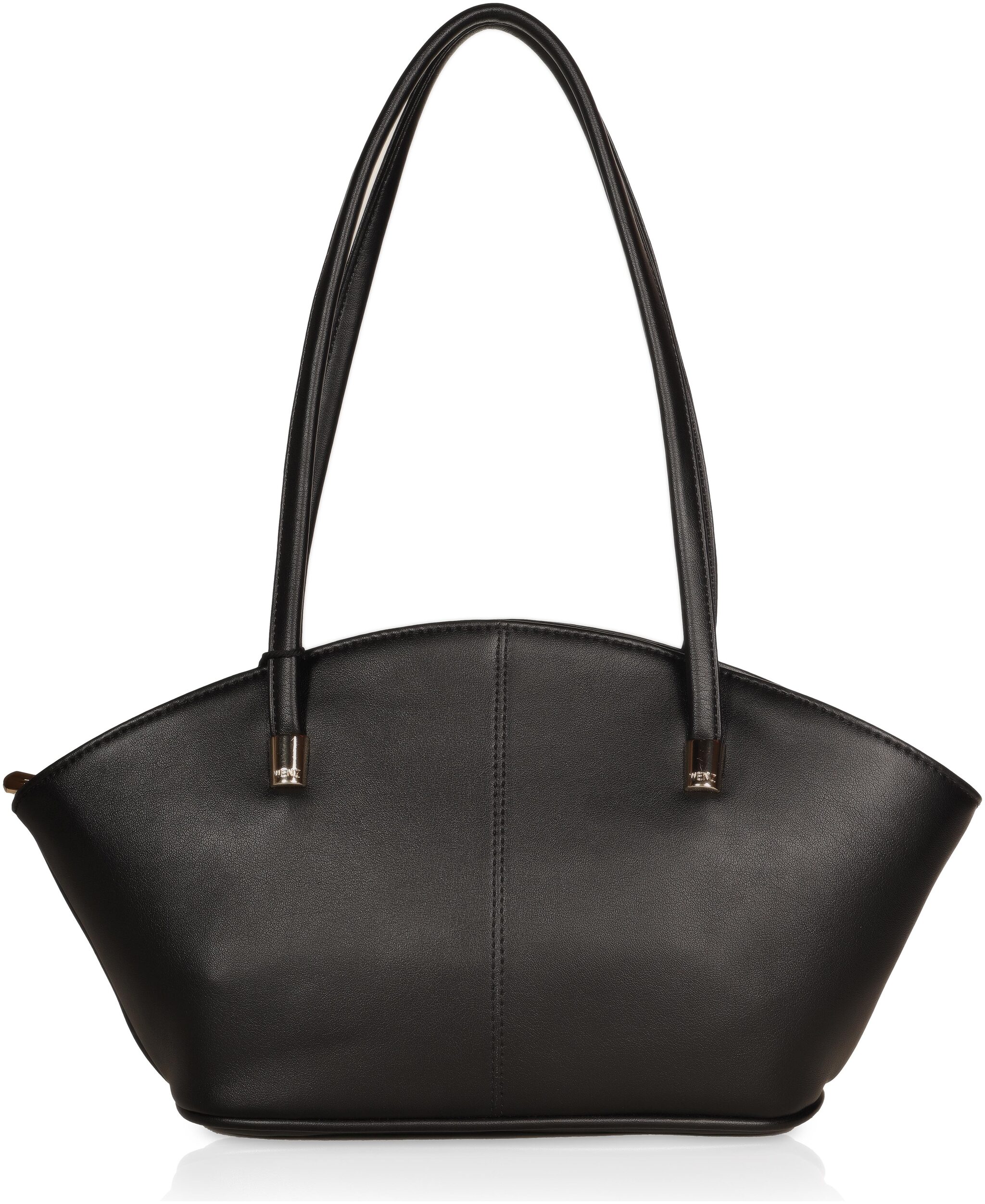 

Wenz Black Faux Leather Handheld Bag
