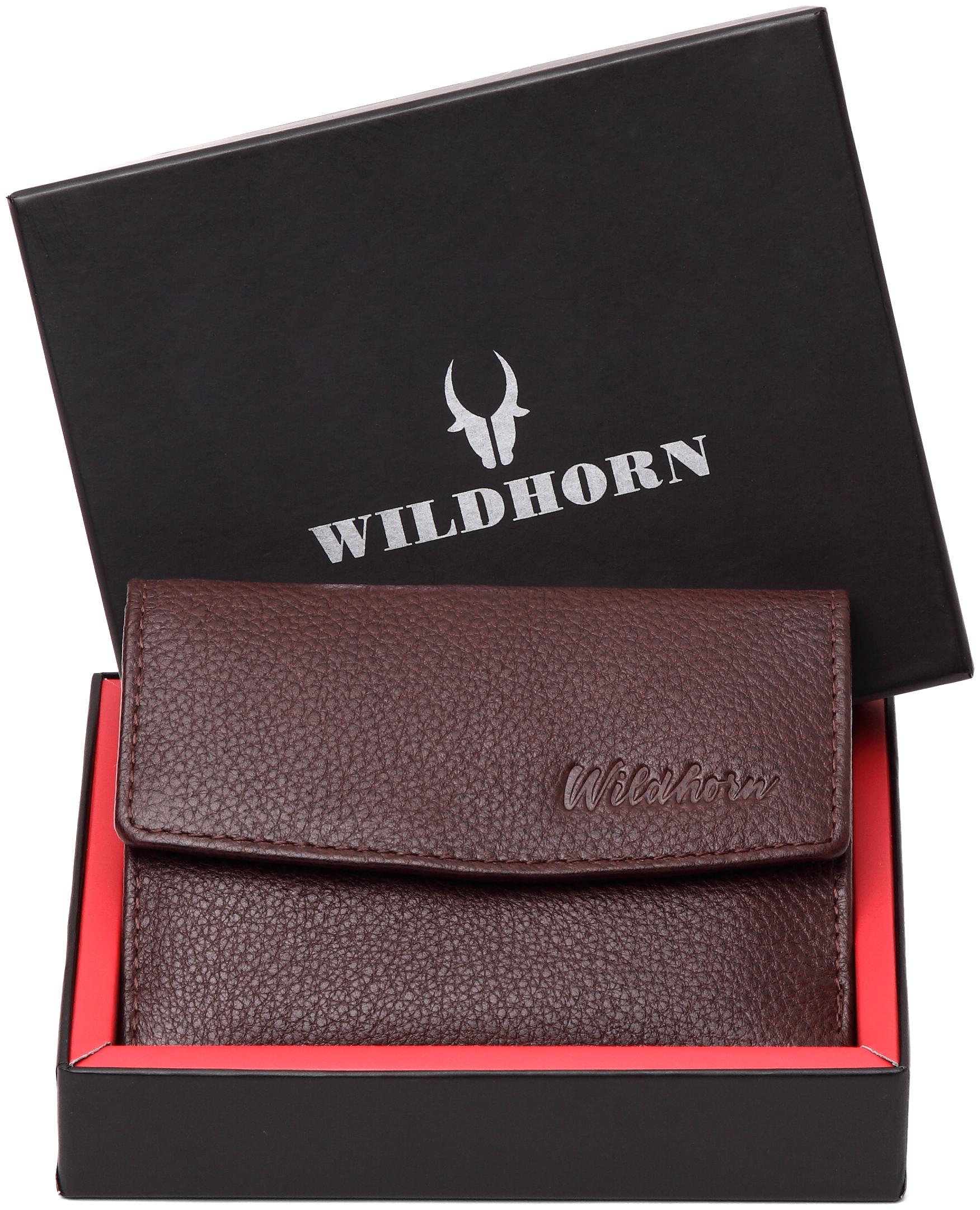 

WildHorn RFID Protected Genuine Leather Clutch for Women Stylish Purse for Women Girls