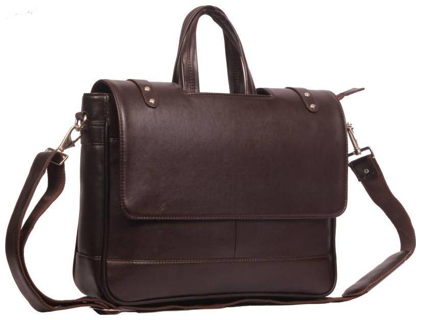 

WILDLAND Brown Faux leather Laptop messenger bag