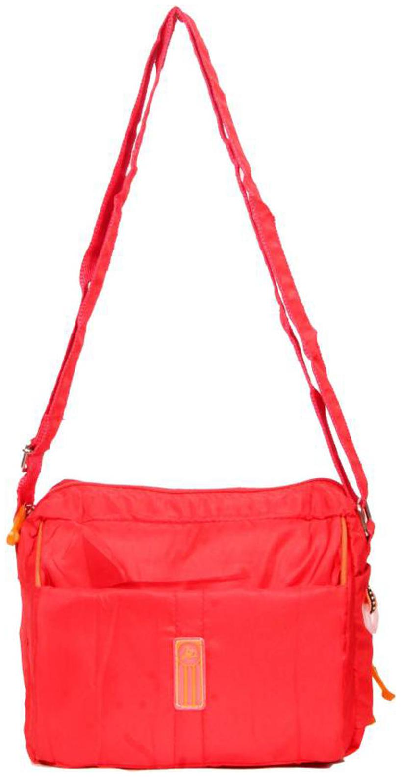 

Wildmount Red Polyester Solid Sling Bag