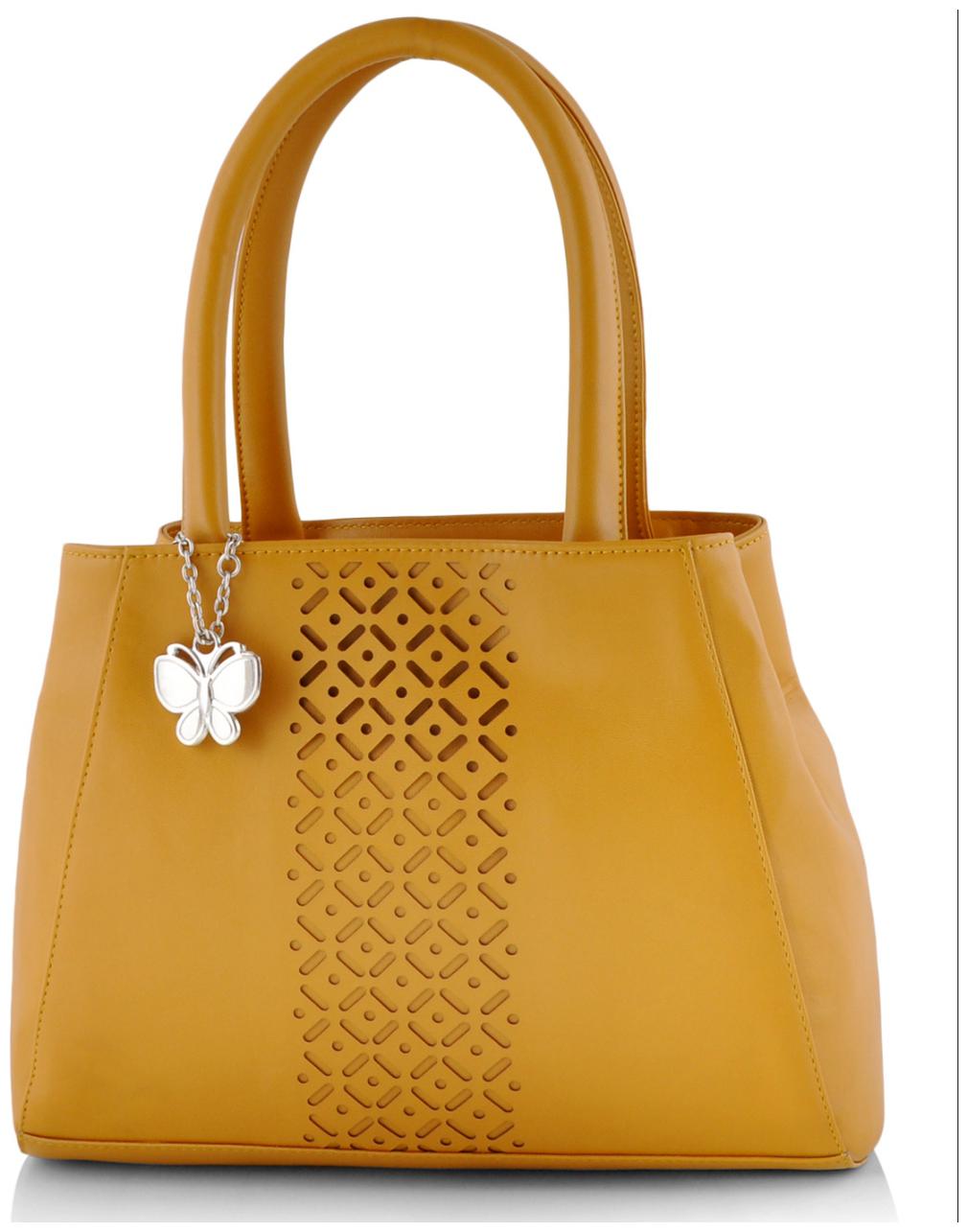 

Butterflies Yellow Polyester Handheld Bag