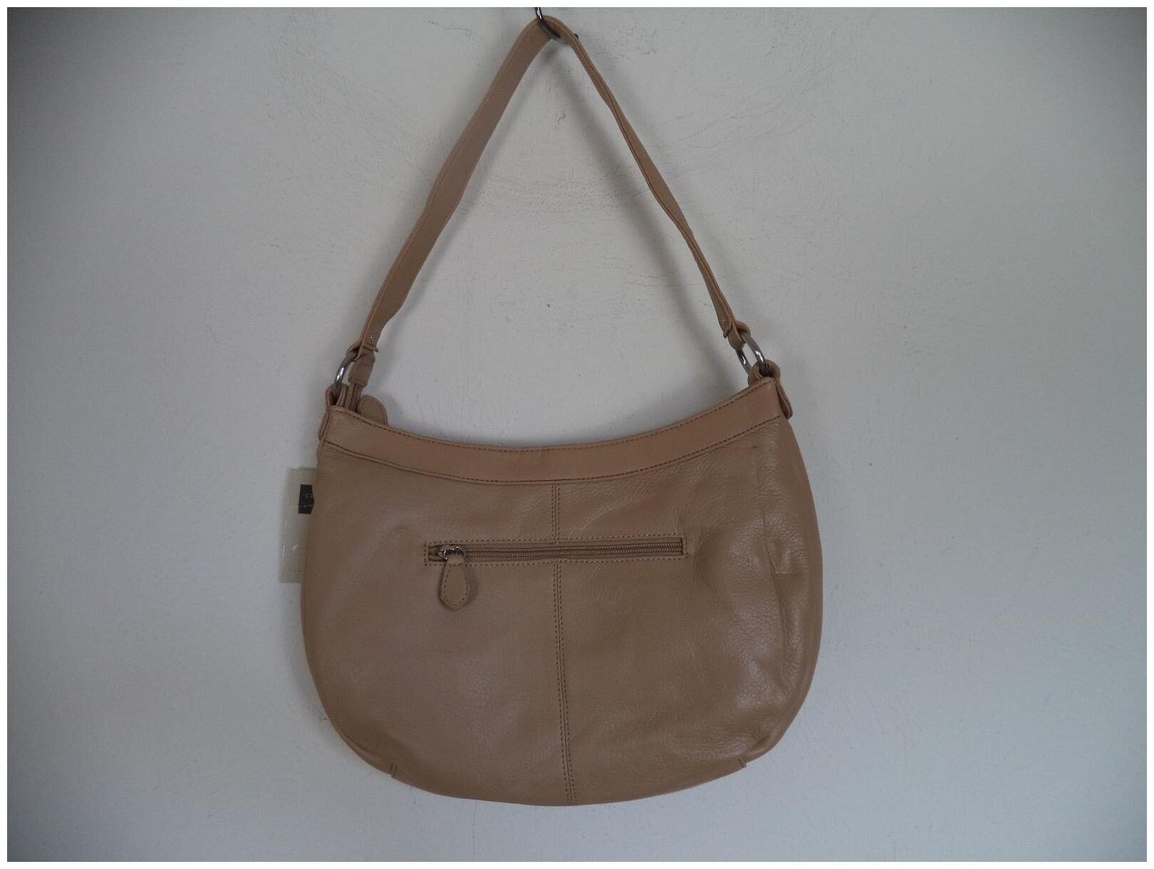 

Women s Camel Covington Shoulder Hand Bag Genuine Leather with Man made Trim