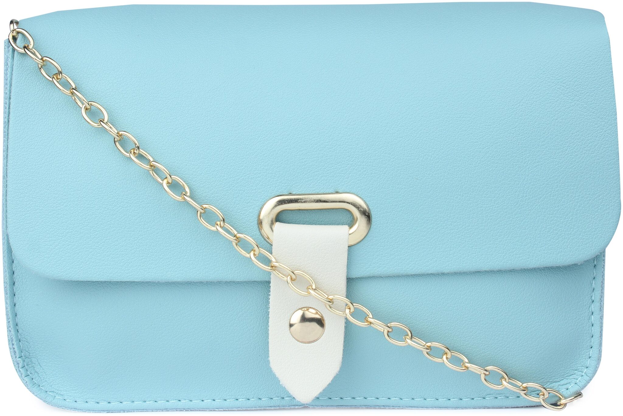 

Enso Blue Synthetic Solid Sling Bag