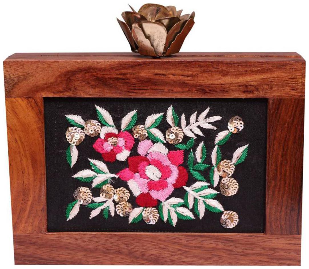 

Worthyy Enterprises Women Multi Synthetic Clutch