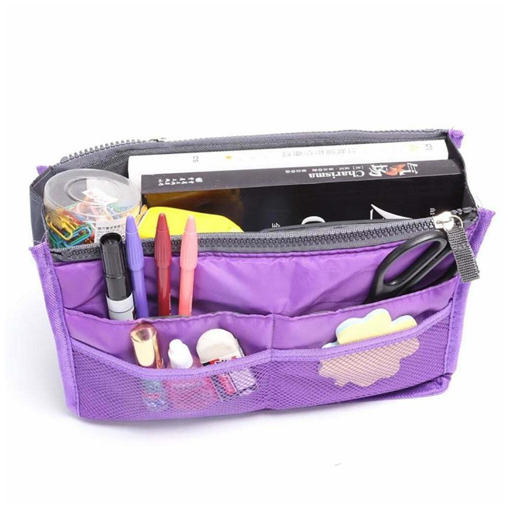 

XIX Cosmetic Purse Organizer Bag - 10 Colors Purple