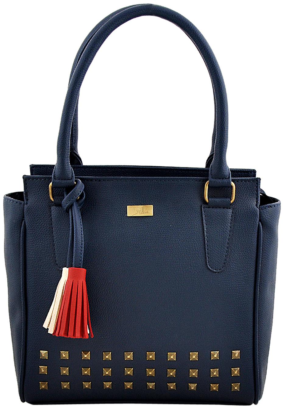 

Yelloe Blue PU Handheld Bag