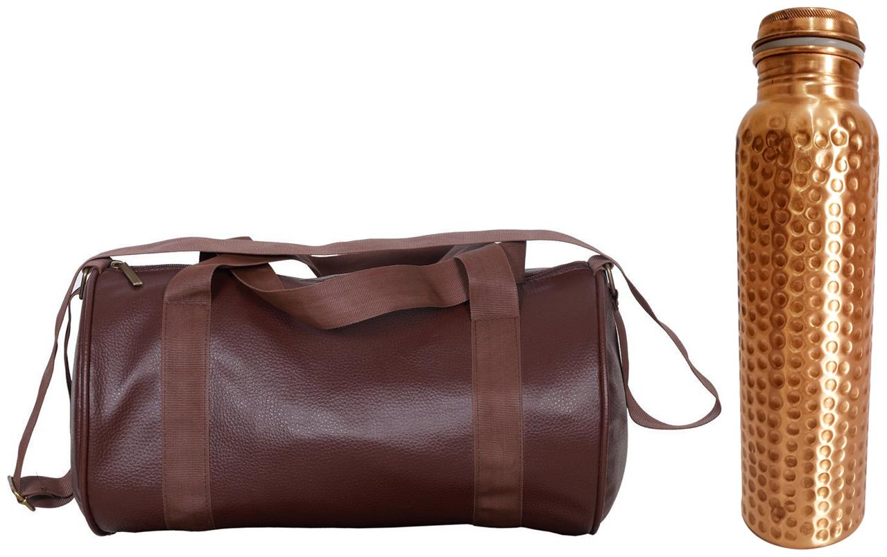 

Yunhi Leather Men Gym bag - Brown
