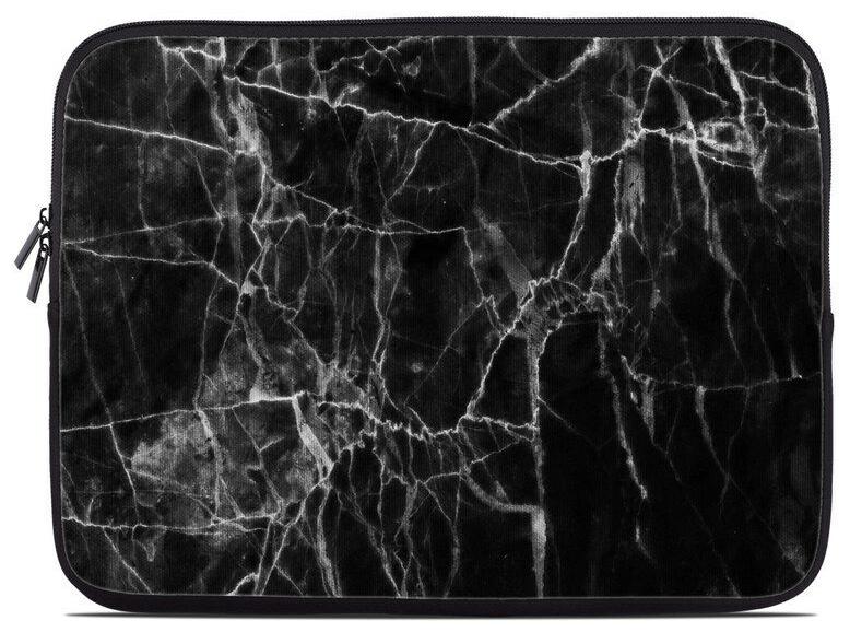 

Zipper Sleeve Bag Cover - Black Marble - Fits Most Laptops MacBooks
