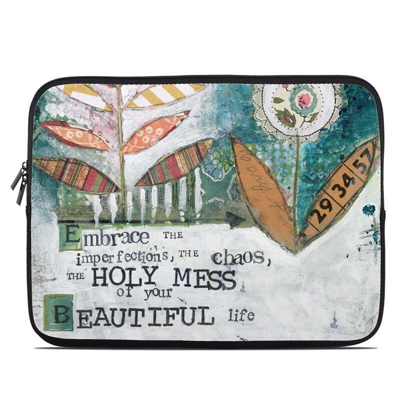 

Zipper Sleeve Bag Cover - Holy Mess - Fits Most Laptops MacBooks