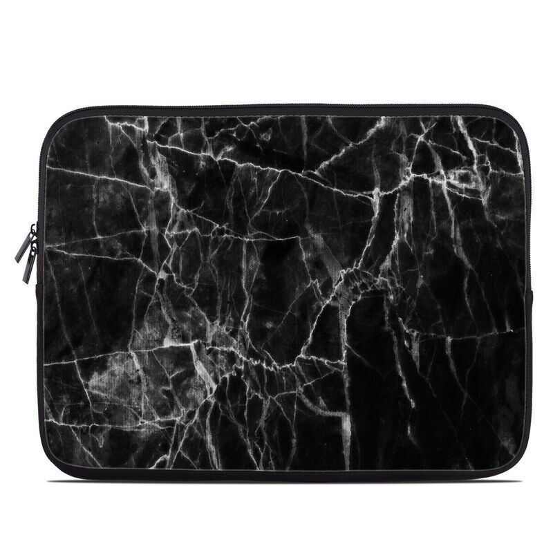 

Zipper Sleeve Bag Cover - Black Marble - Fits Most Laptops MacBooks