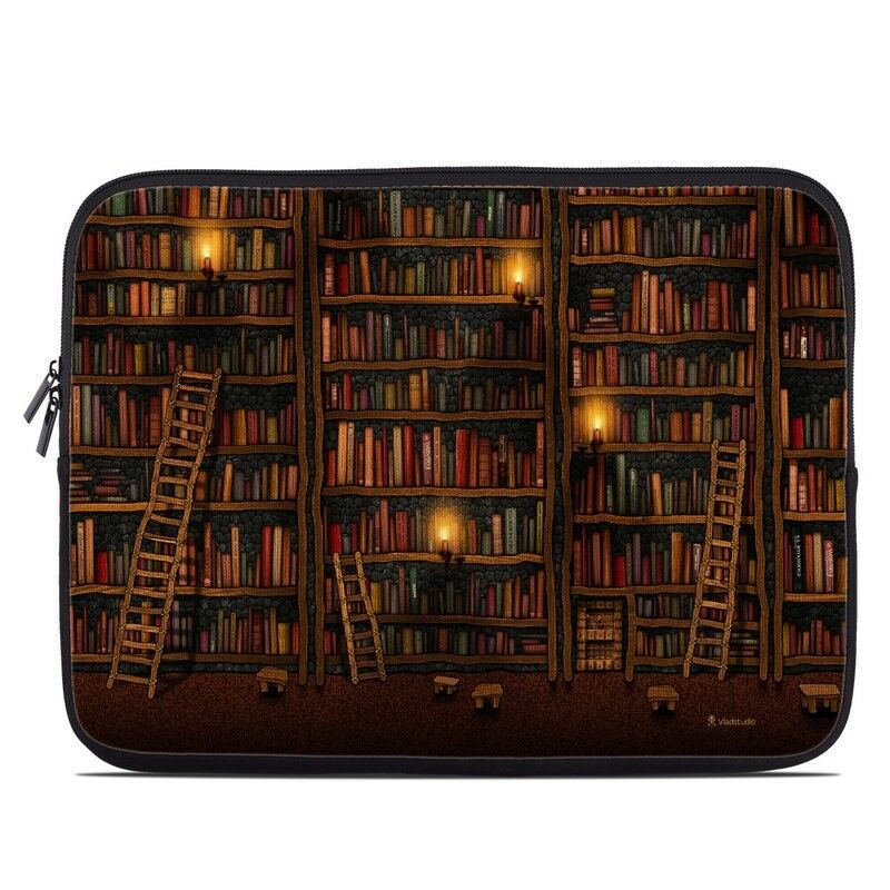 

Zipper Sleeve Bag Cover - Library by Vlad Studio - Fits Most Laptops MacBooks