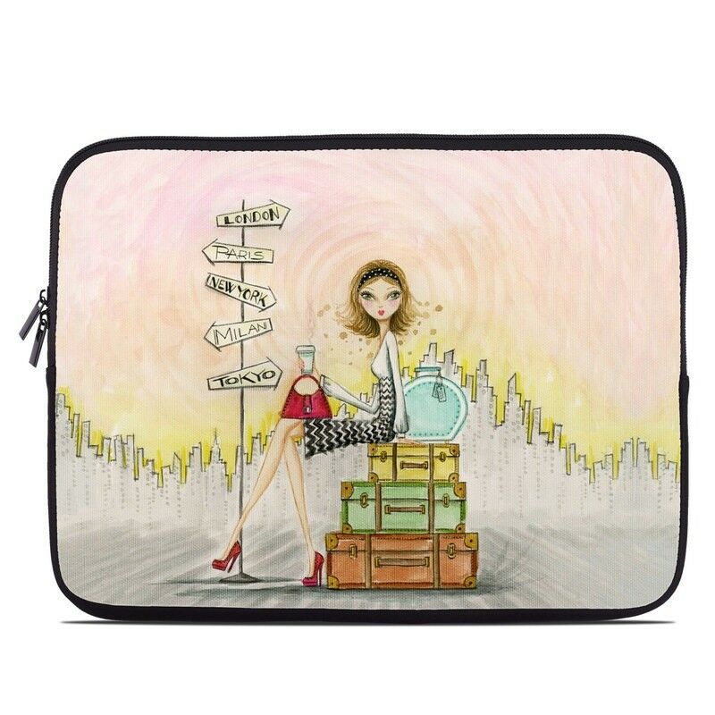 

Zipper Sleeve Bag Cover - The Jet Setter - Fits Most Laptops MacBooks