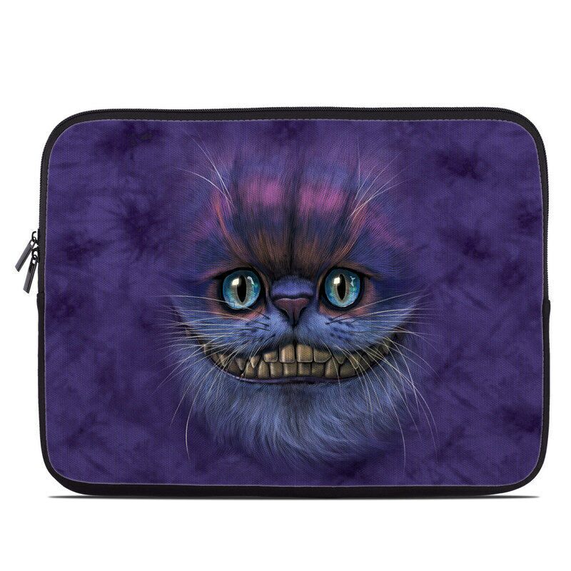 

Zipper Sleeve Bag Cover - Cheshire Grin - Fits Most Laptops MacBooks