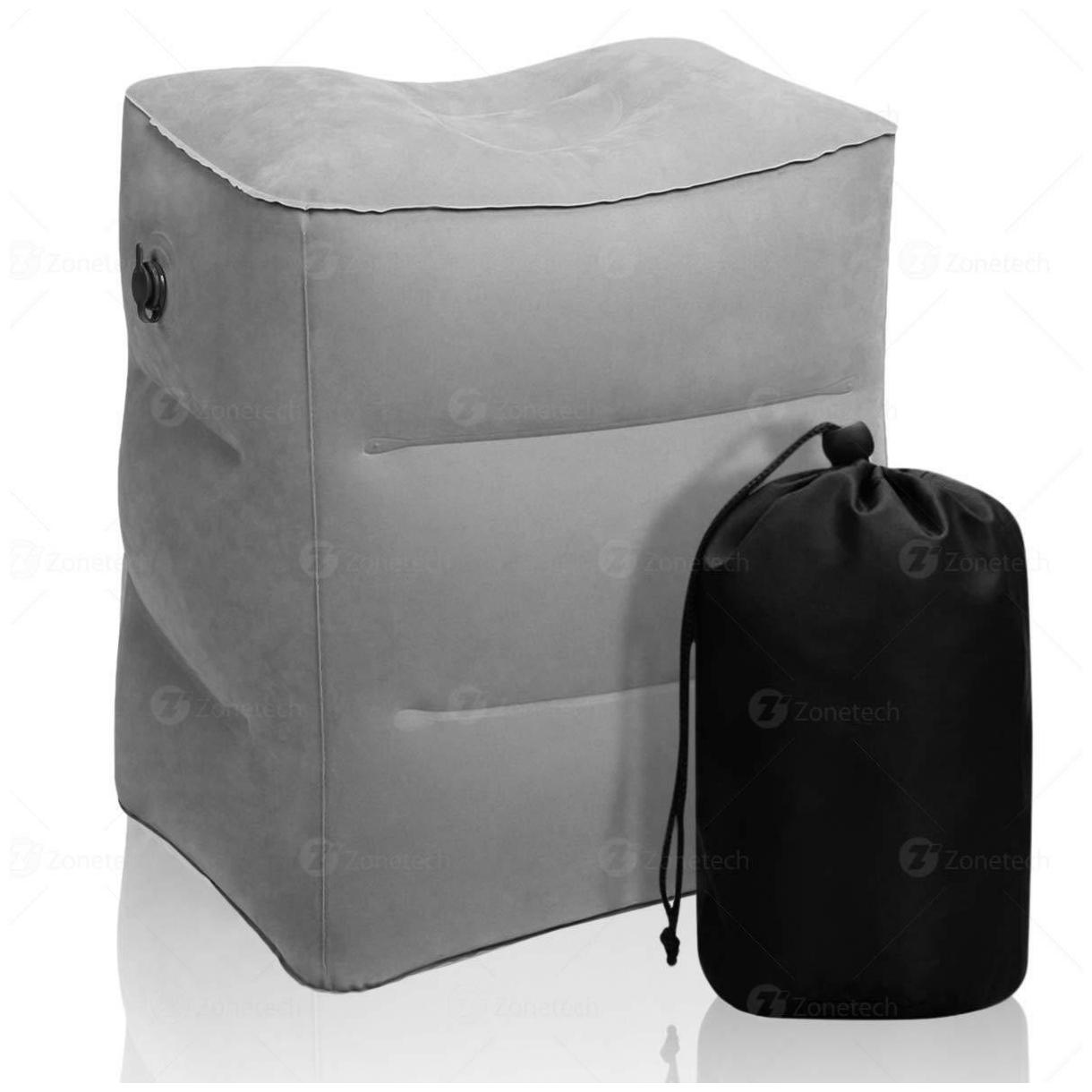 

Zone Tech Inflatable Travel Pillow Leg Bed Air Foot Rest Comfort Cushion Height