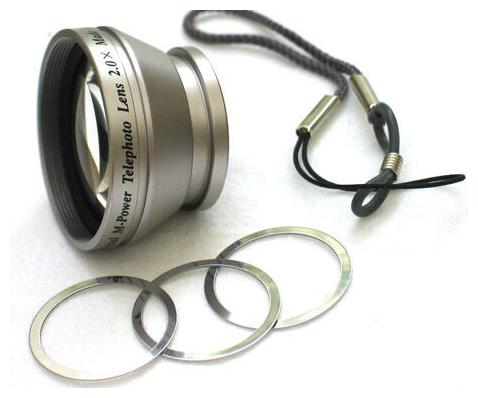 

2X Tele Photo Magnetic Lens For Digital Camera Bower L for Camera from US Seller
