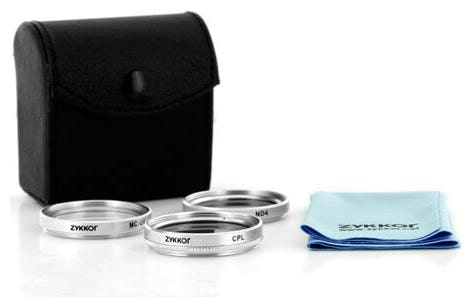 

30 5mm CPL Polarizer UV FLD Filter Kit set For JVC Everio Camcorder