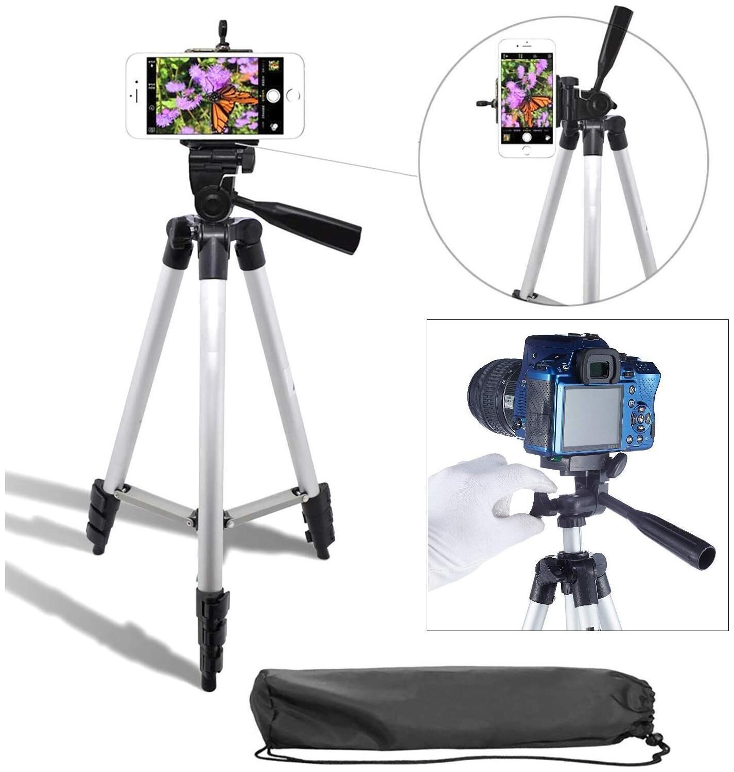 

3110-182 Portable Digital Camera Mobile Stand Holder Camcorder Tripod 360 deg 940mm Extendable Stretch
