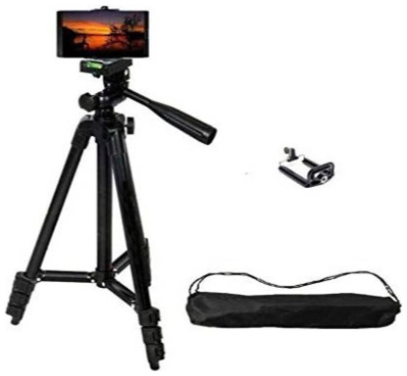 

3110 Tripod Stand Compatible For Samsung Apple Vivo Redmi Oppo Nokia Devices Design By CHG
