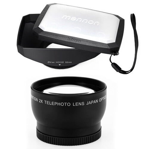 

52mm 16 9 Wide Hood Telephoto Lens for Pentax K-30 K-01 K-5 K-r K-x K-7 K-m NEW